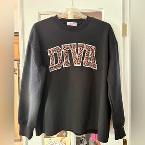 Black Diva Sweatshirt, size medium. 
Brand new, never worn.